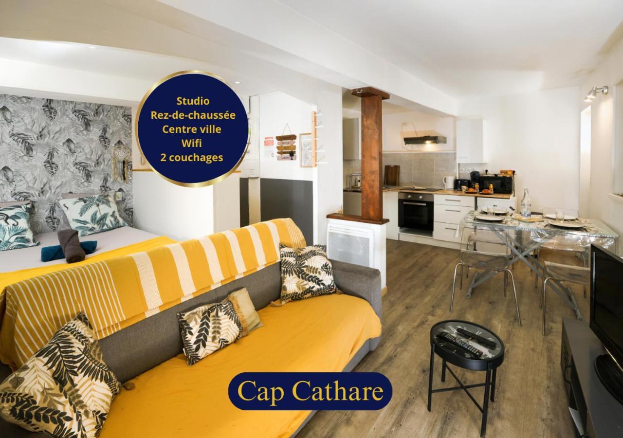 Le Cathare-Limoux-Wifi-Parking Free-Oc-Keys Daire Dış mekan fotoğraf